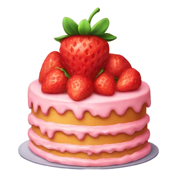 Strawberry cake  sticker