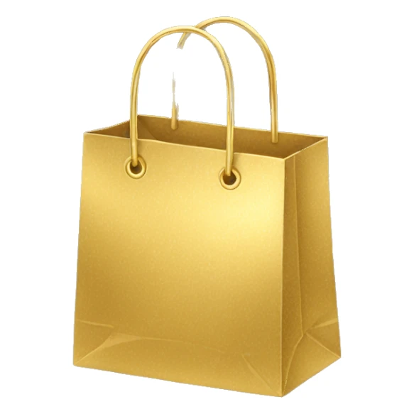 Gold shopping bag sticker