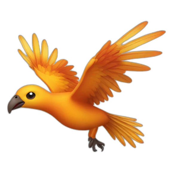 Fenix bird flying sticker
