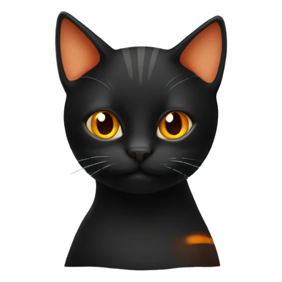 black cat and orange cat sticker