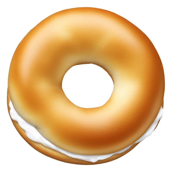 bagel with cream cheese sticker