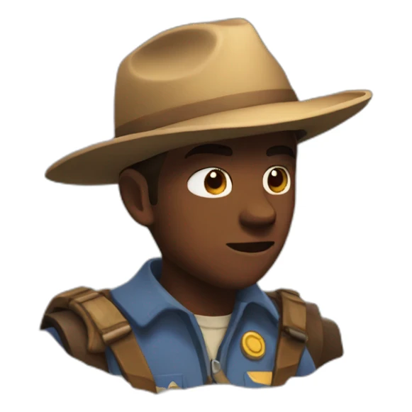 scout from team fortress sticker