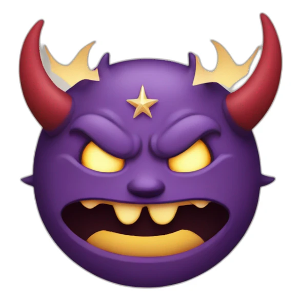 Demon with a star sticker