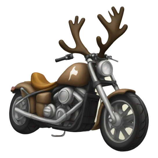 Small Reindeer Chopper One Piece sticker