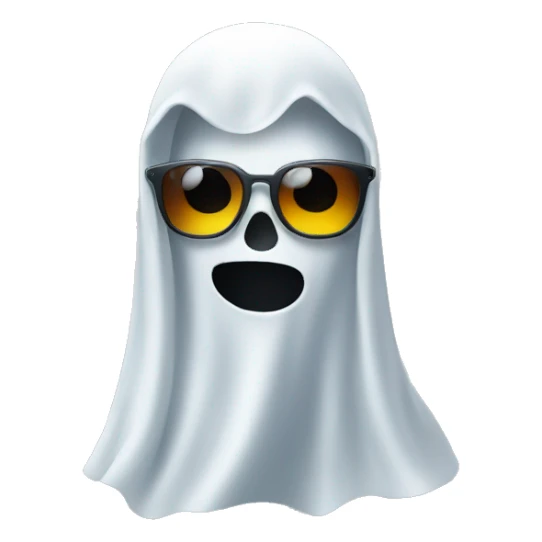 Ghost wearin sunglasses sticker