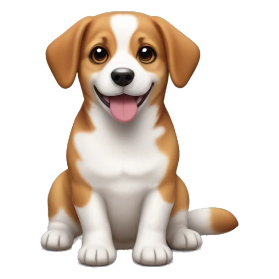 Corgi beagle puppy sticker