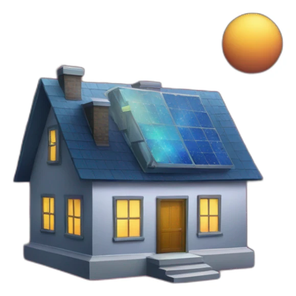 House in space sticker