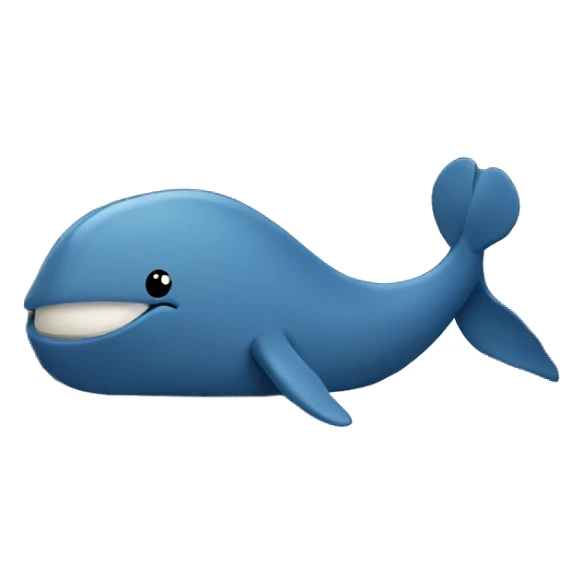 Whale inside a bed wearing blanket sticker