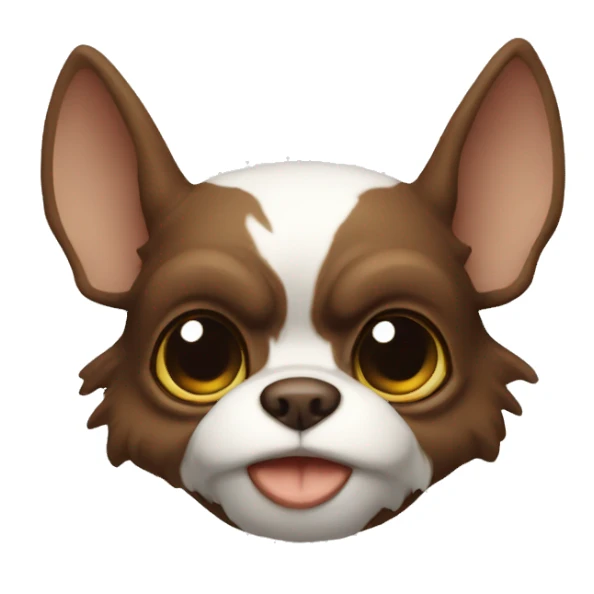 Gremlin brown and white sticker