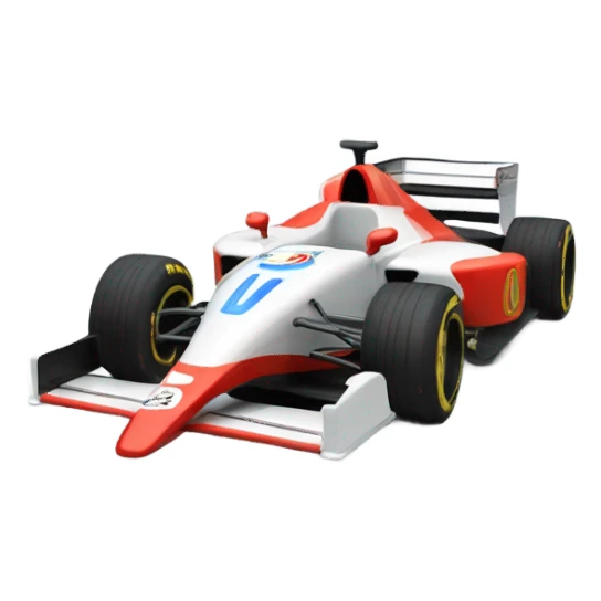 F1 car with rocket boosters sticker