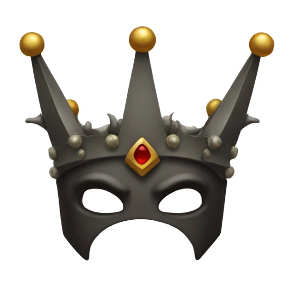 Crown with demon horns sticker