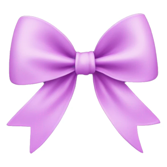 Bow in pinky violet color sticker