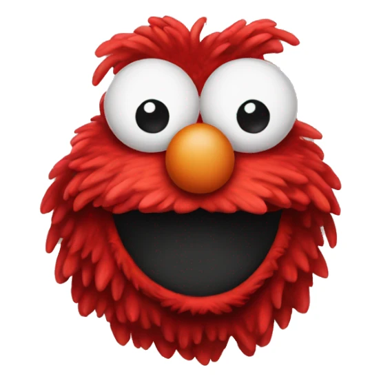 Cute Elmo head sticker