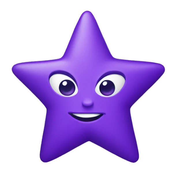 purpel star sticker