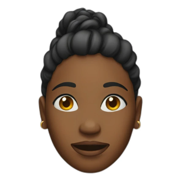 Black woman blinking sticker