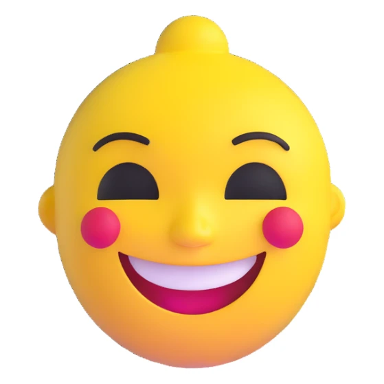 smile emoji yellow face sticker