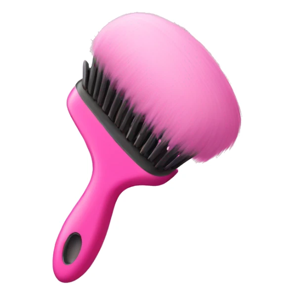pink hairbrush sticker