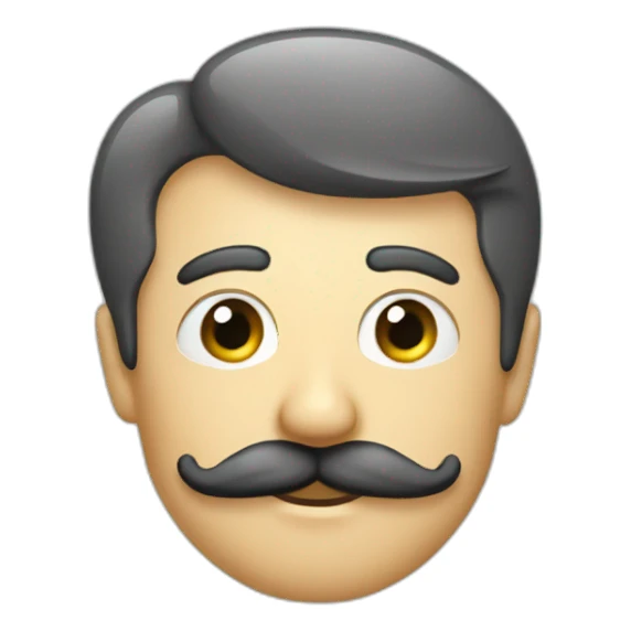 Descript logo with a moustache sticker