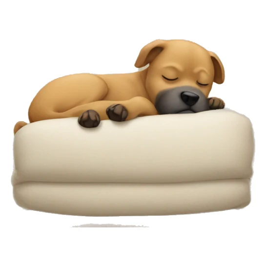 Dog taking a nap sticker