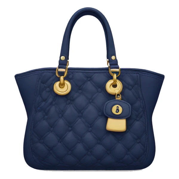 Navy Dior purse sticker