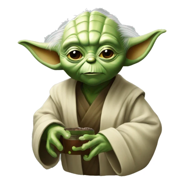 Yoda qui boit du coca sticker