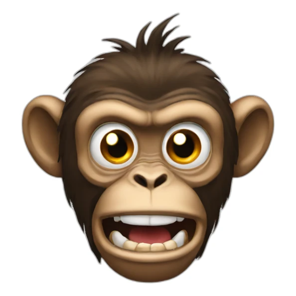 Mad monkey sticker