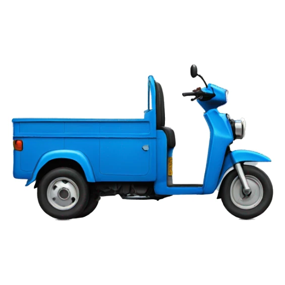  3 wheeler tuk tuk blue  sticker