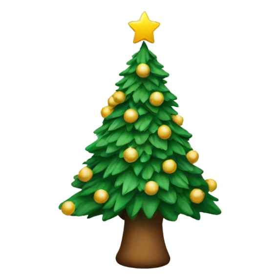 Christmas tree sticker