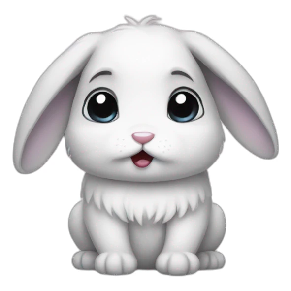 Bunny with tears sticker