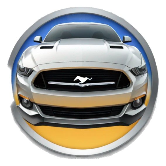 Ford mustang logo sticker