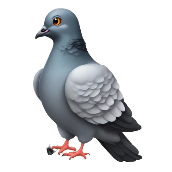 pigeon with gun sticker