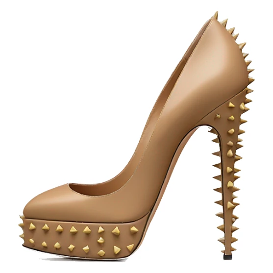 VALENTINO Tan-go PLATFORM PUMP spikes sticker