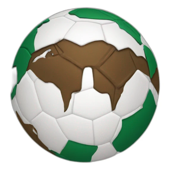 a ball in africa sticker
