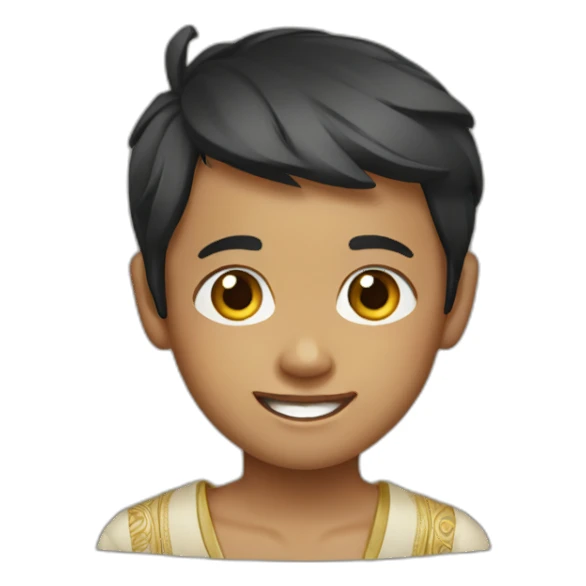 balinese boy sticker