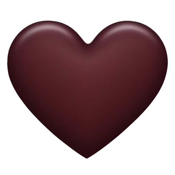 Dark red burgundy heart sticker