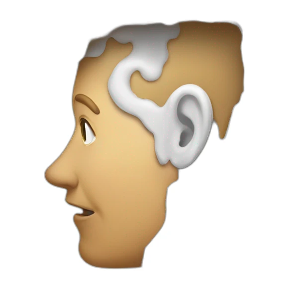 Persons head inside of toilet sideview funny sticker