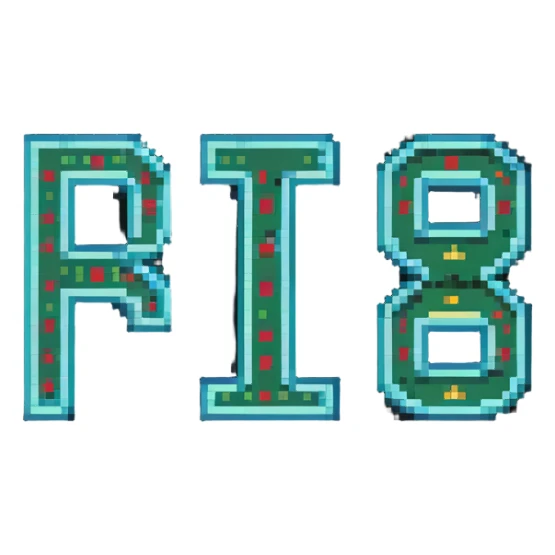 S.R CRYPTO text in arcade-style pixel lettering sticker