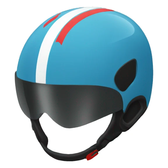 A racing bike helmet sticker