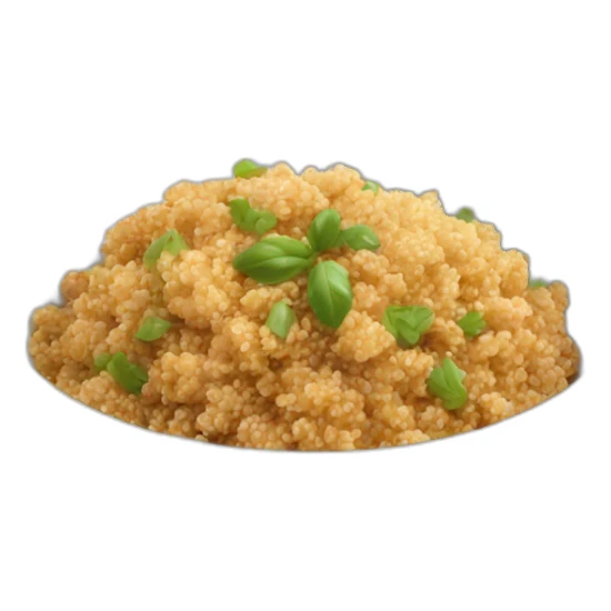 bowl with quinoa and chicken sticker