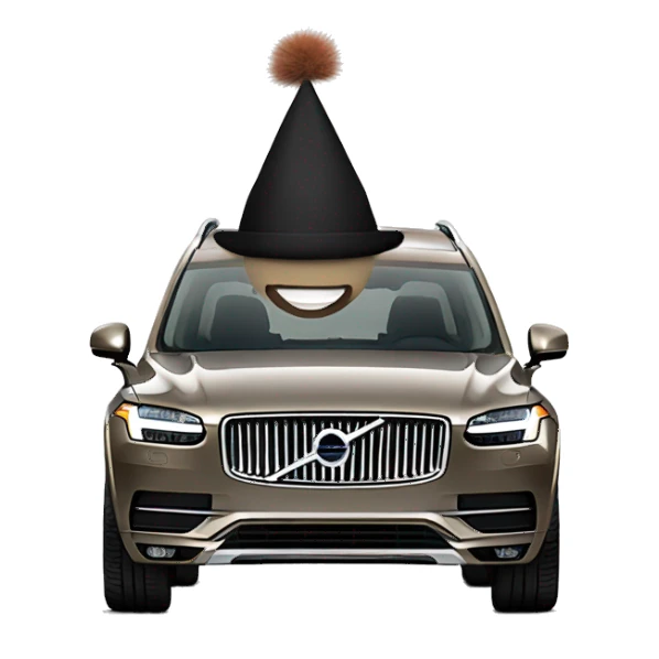 Volvo xc90 with a hat sticker