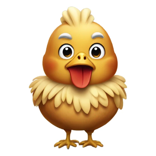 Sharp teeth chicken  sticker