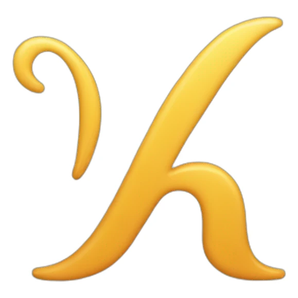 playful letter K sticker