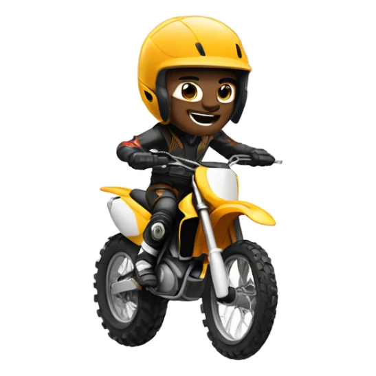 Dirt bike rider sticker