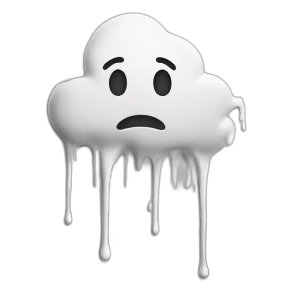 white paint splashed on the wall and dripping down sticker