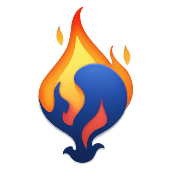 Jira logo with flames sticker