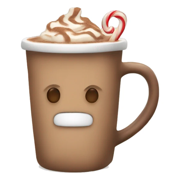 Beige hot chocolate  sticker
