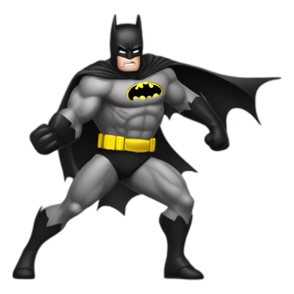 batman superhero fights versus  kinkong sticker