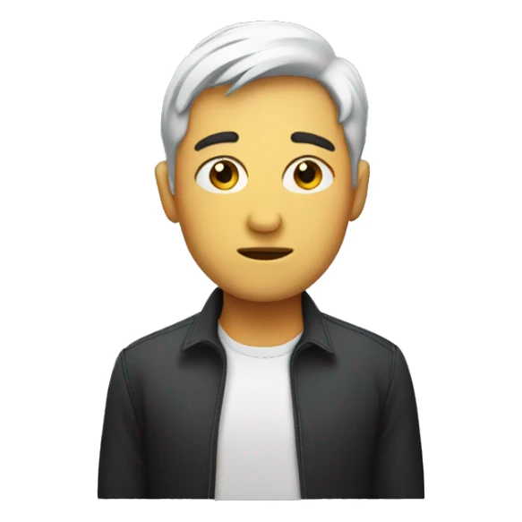 Person side eyeing  sticker