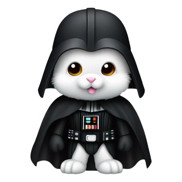 Darth Vader as a rabbit sticker