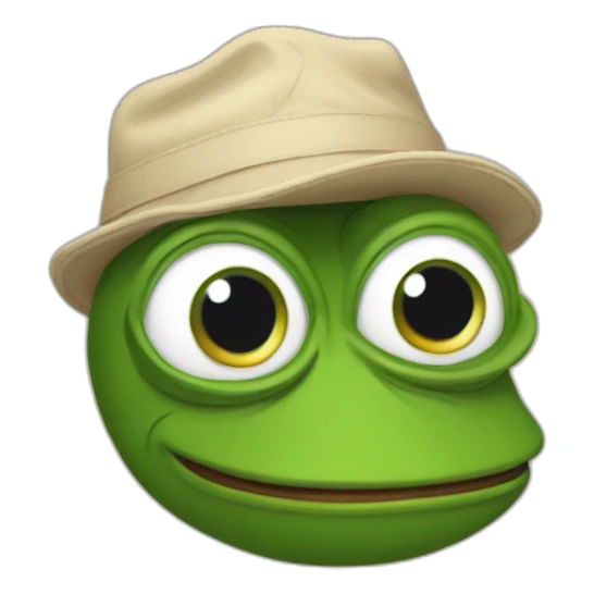 pepe no cap sticker